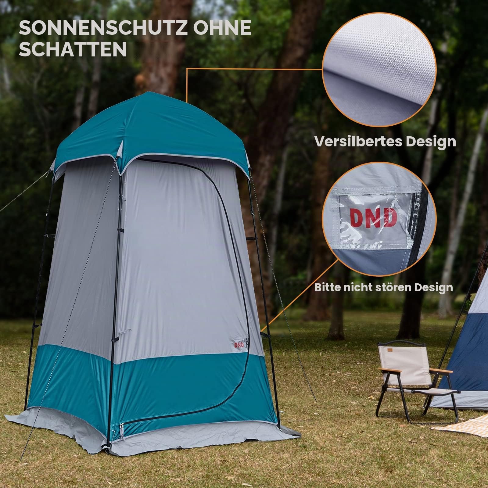 UNP Camping Duschzelt, Outdoor-Camping, Sichtschutz, Umkleidezimmer, tragbares WC-Zelt für Wandern, Sonnenschutz, Picknick, Angeln