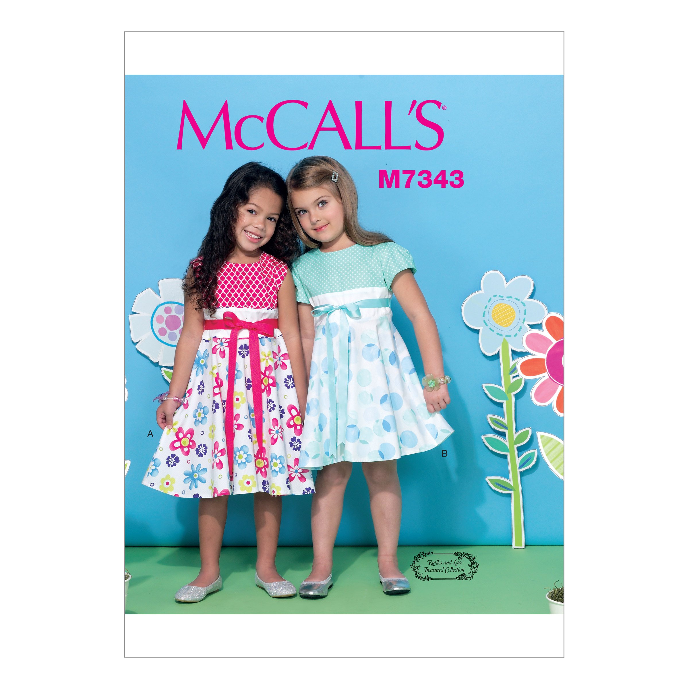 Patrons de couture robes enfants McCall's taille CL 6 7 8 ans pour fillette