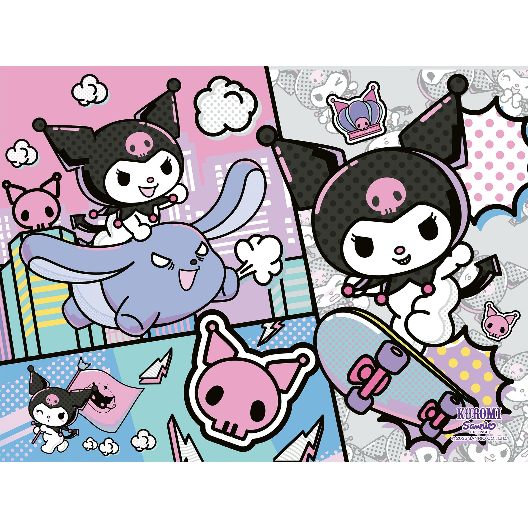 Trefl - Kuromi, Kuromi Rules - Puzzle de 160 Piezas - Colorido Puzzle con Personajes de Dibujos Animados, Entretenimiento Creativo, diversión para niños a Partir de 6 años