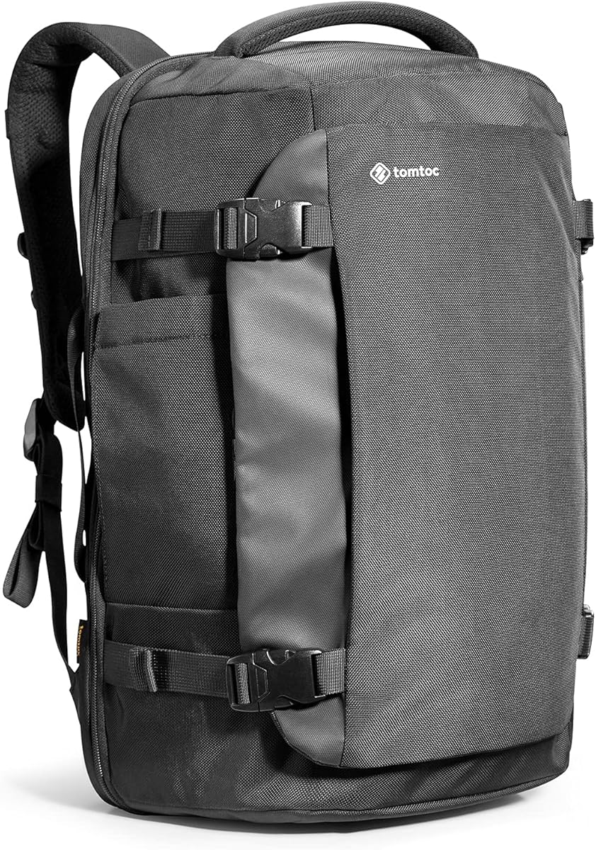 tomtoc Travel Backpack, TSA Friendly Flight Approved Carry-on Luggage Hand Water-resistant Lightweight Business Rucksack