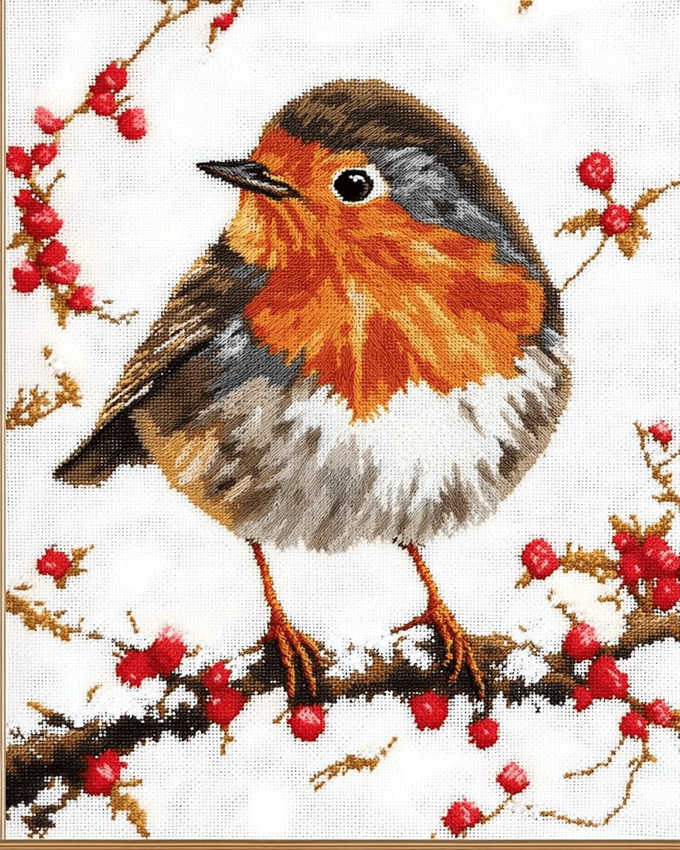 Kitquiver Latch Hook Rug Kits for Adults Bird 52X38cm DIY Crafts Crochet Yarn Handmade Embroidery with Printed Canvas Needlework for Home Decor
