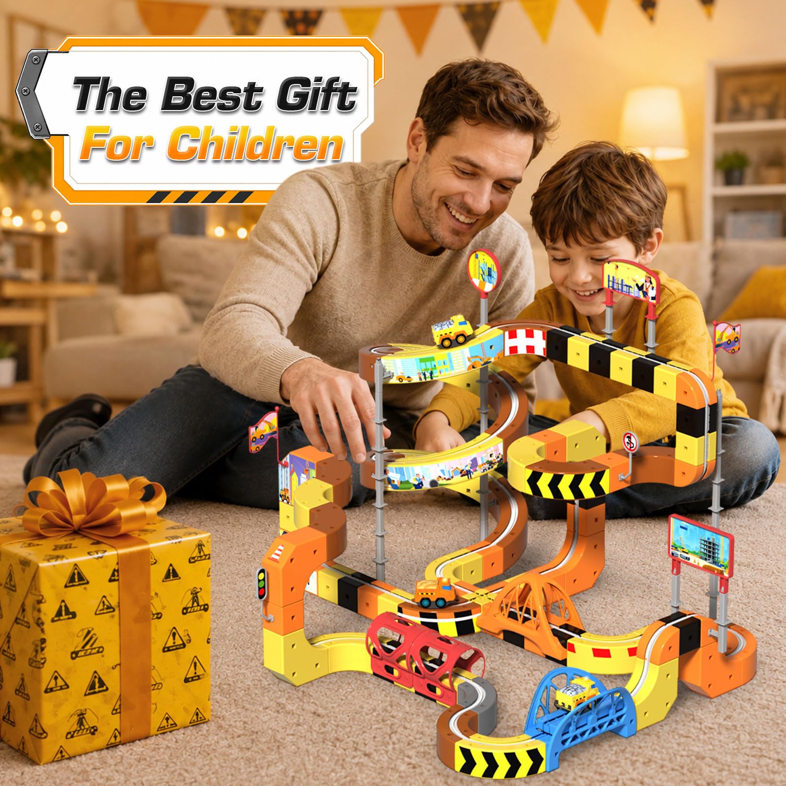 Construction Train Set - 112PCS Electric Tracks -6 Construction Train Set - 112PCS Electric Tracks -6