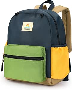 Kids Toddler Backpack With Safety Leash - Space Rocket & Dinosaur Design, 10.9x5.9x12.9 Inch
