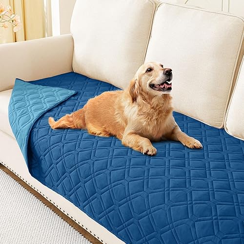 Miniatura 103 de hyha Manta impermeable para perro, manta reversible para mascotas, funda de sofá suave lavable para perros, funda impermeable para sofá para