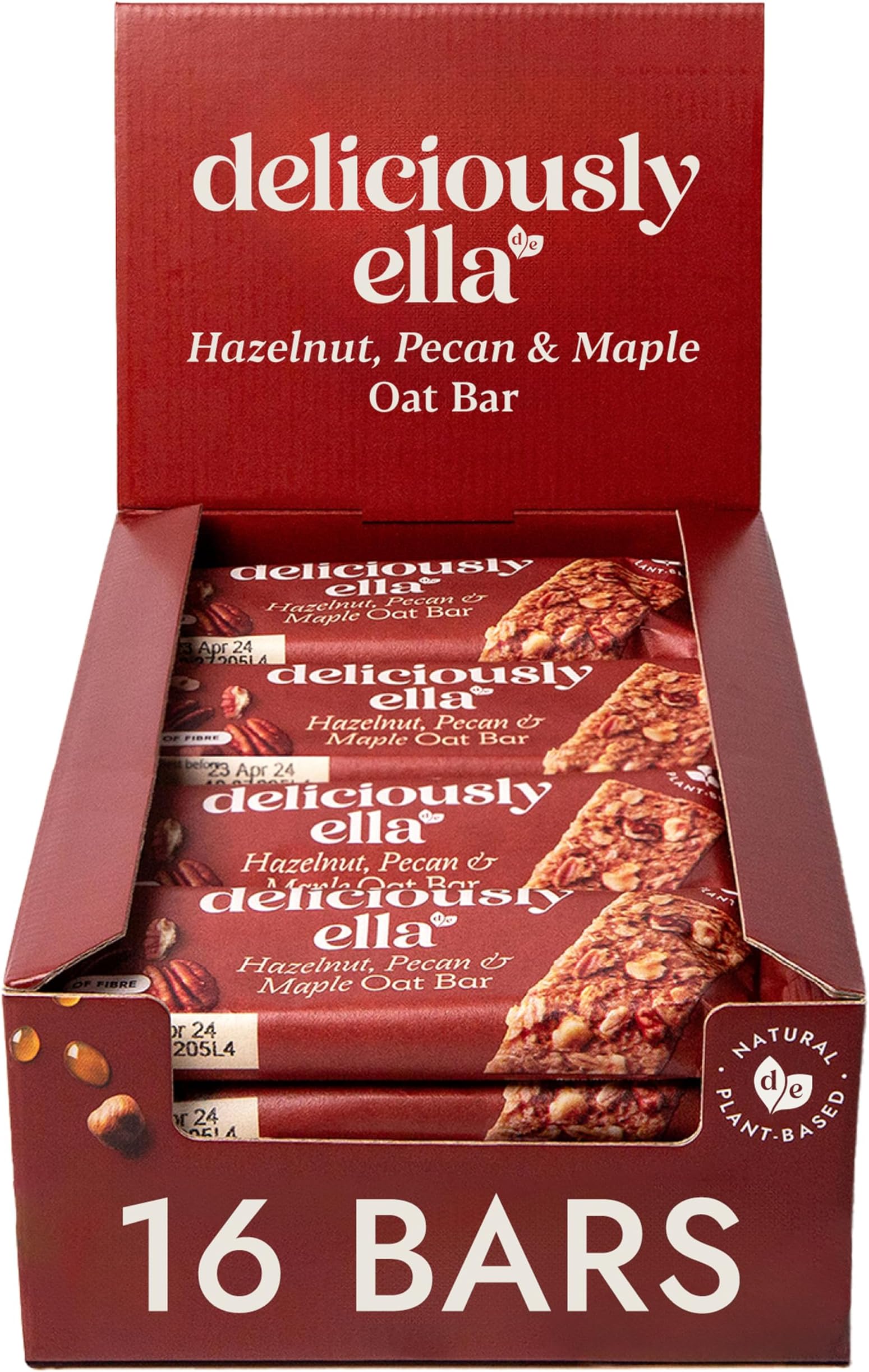 Oat Bars (Hazelnut, Pecan & Maple (16 bars))