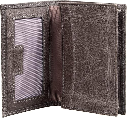 Miniatura 8 de Grande -3601 Cartera unisex, Gris (rustic gray), Pequeña funda magnética delgada y minimalista para tarjetas