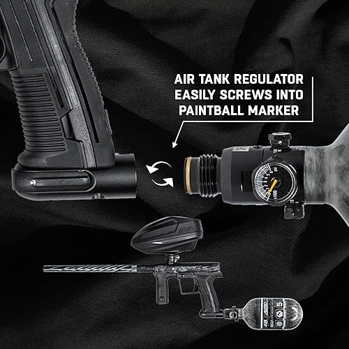 Miniatura 4 de HK Army Aerolite - Sistema de aire para tanque de paintball de fibra de carbono, 48 ci4500 psi