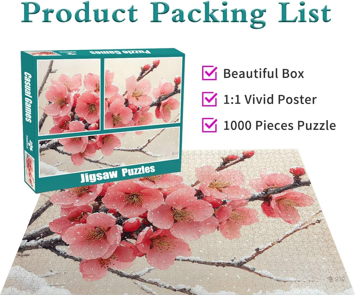 Blume Puzzle für Erwachsene Kinder Anspruchsvoll 5000 Teile Impossible Klassische Puzzles Schwer Anlage ab 8 9 10 Jahre Mädchen Jungen Jigsaw Kunst Educa,für Dekoration und Geschenke 105x156cm t-343