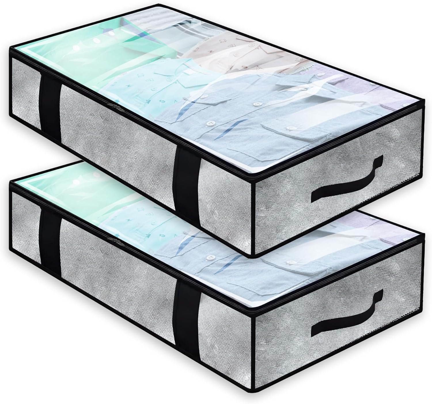 3MG Set of (2) Underbed Storage Container Foldable