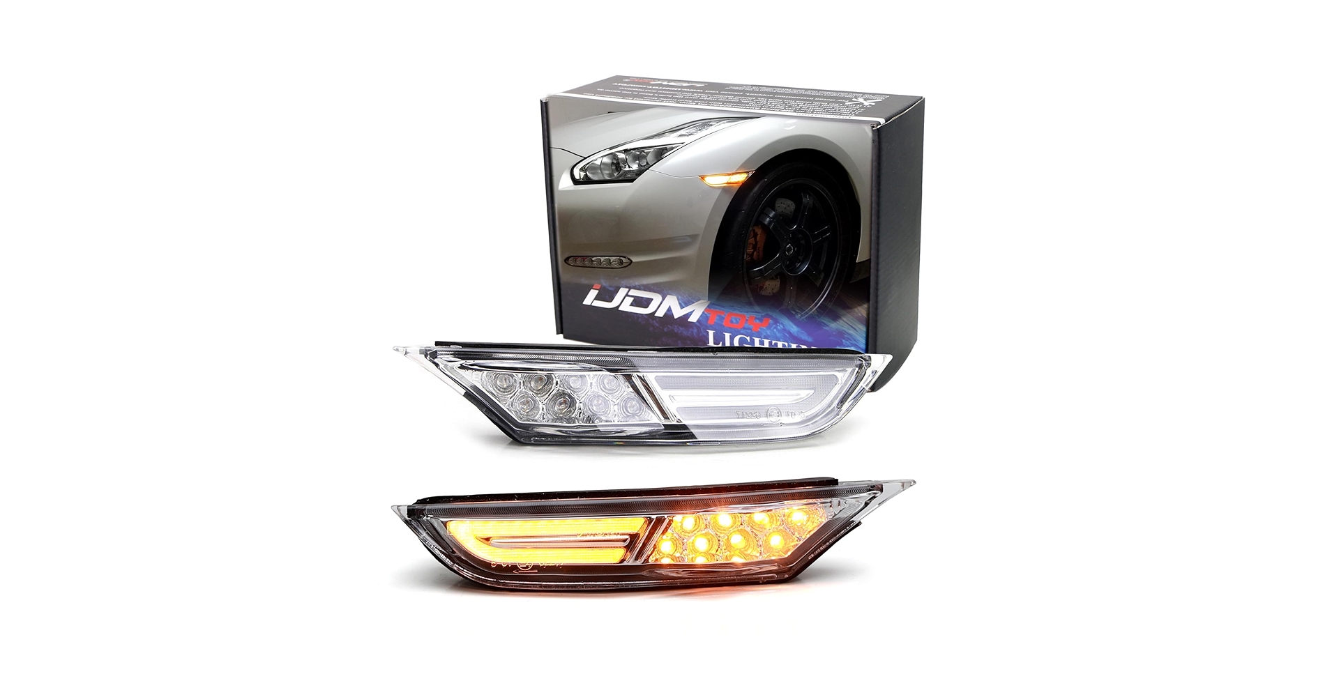 ミスティトワイライトパープルアゲート R762 Amazon.com: iJDMTOY JDM Clear Lens 3D Amber Full LED Front