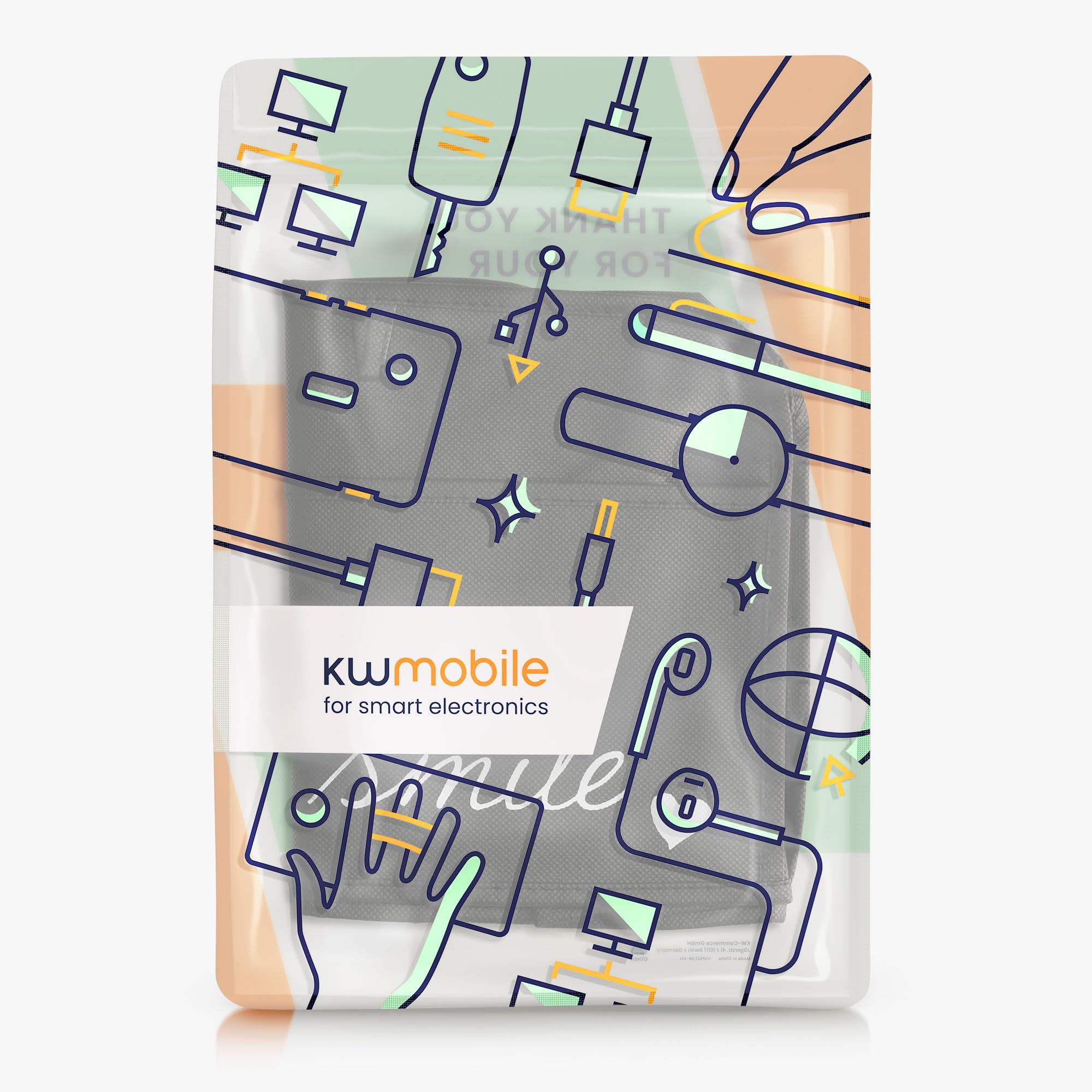 kwmobile Pokrowiec kompatybilny z 2-plasterkowym tosterem - pełna osłona ochronna 19 x 20,3 x 28 cm do tostera - biało-czarna
