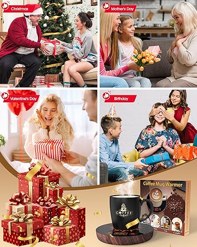 Miniatura 6 de Calentador de café para escritorio con apagado automático, calentador de taza de café para escritorio con apagado automático, 2 temperaturas