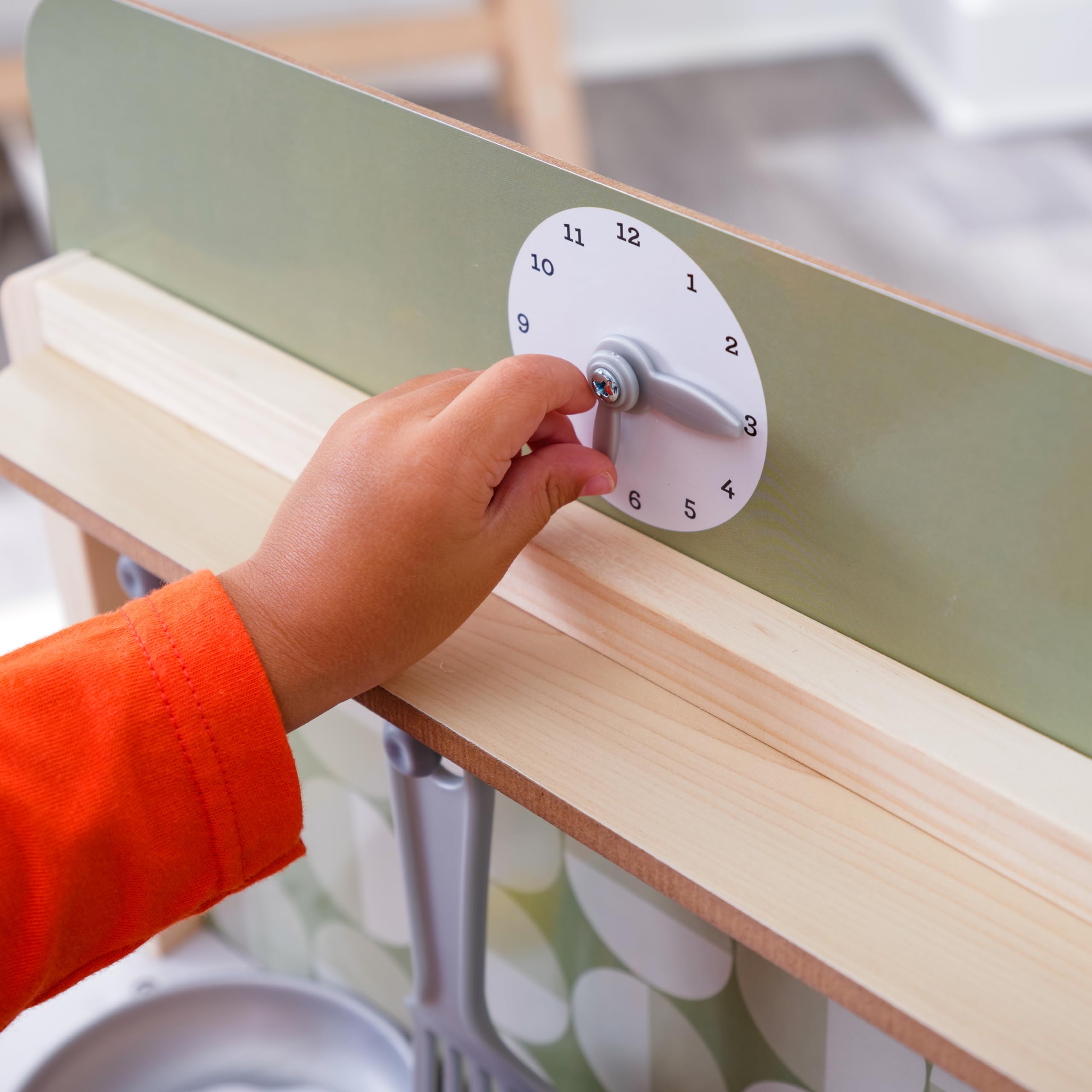 KidKraft Cocina de Juguete Time to Cook de Madera para niños con Accesorios incluidos, Comida de Juguete y Set Utensilios de Cocinita Infantil, Juguetes niños 2+ años (20513)