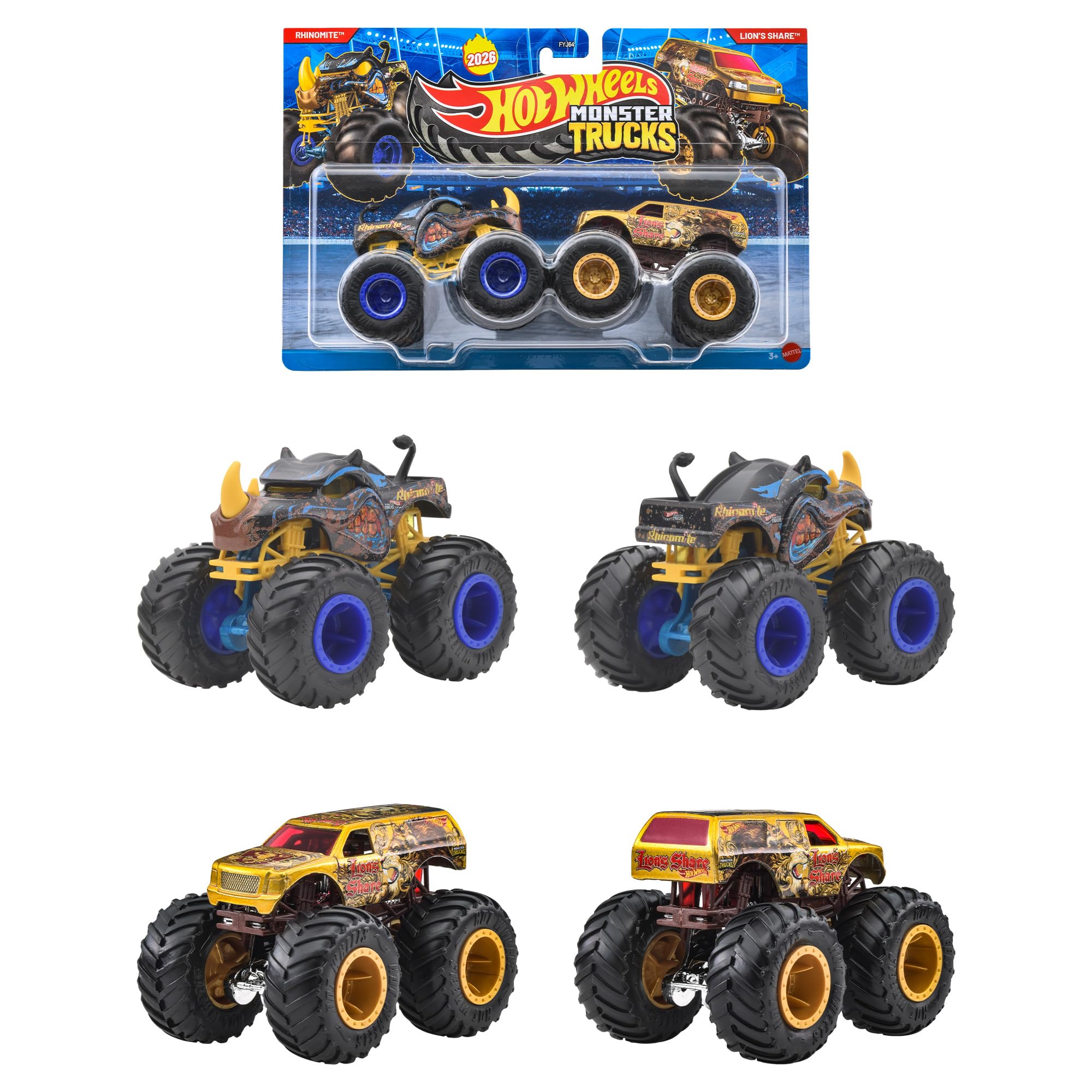 Amazon | ホットウィール(Hot Wheels) モンスタートラック 1:64 2
