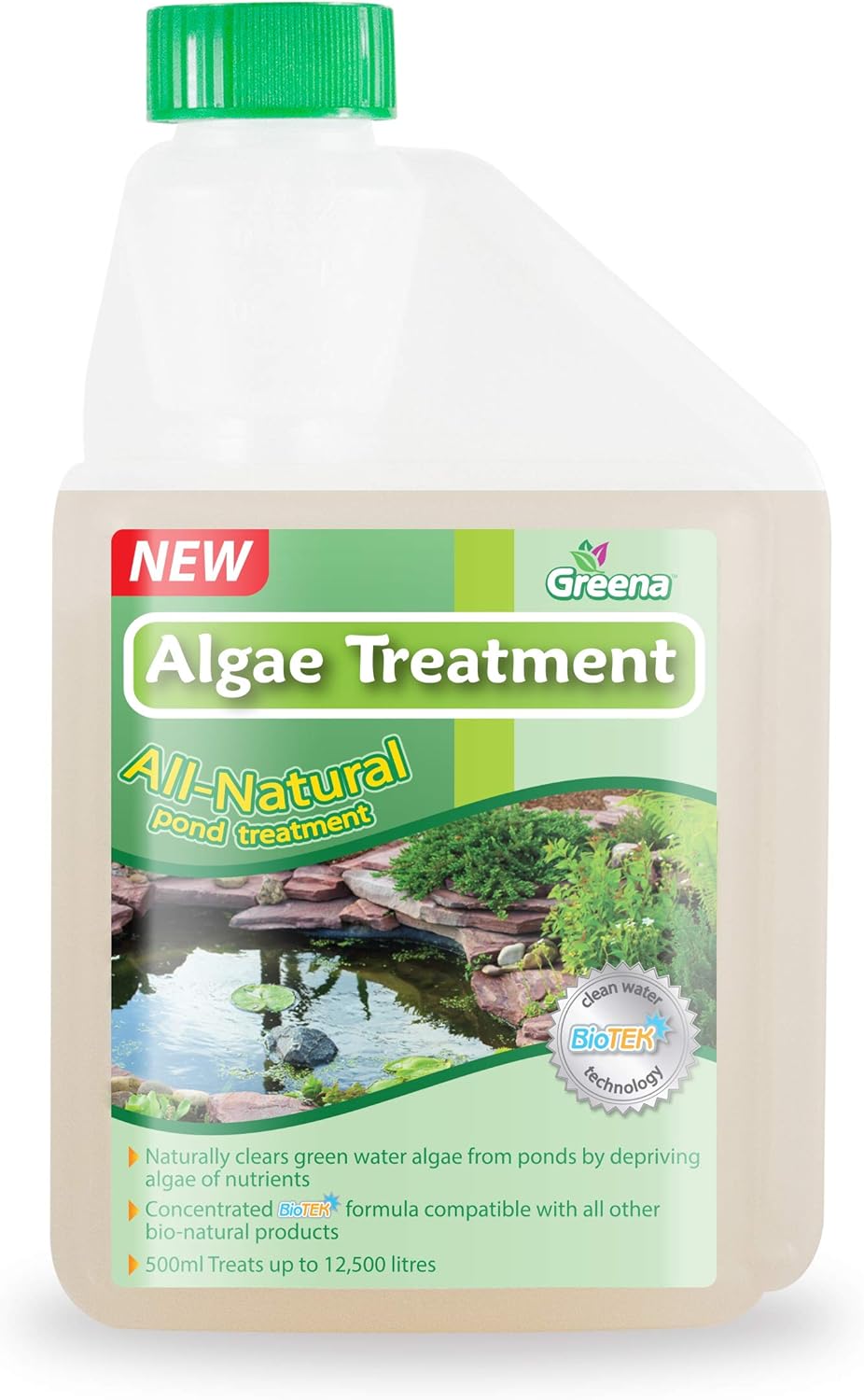 Greena® All Natural Algae Treatment Naturally clears green water from