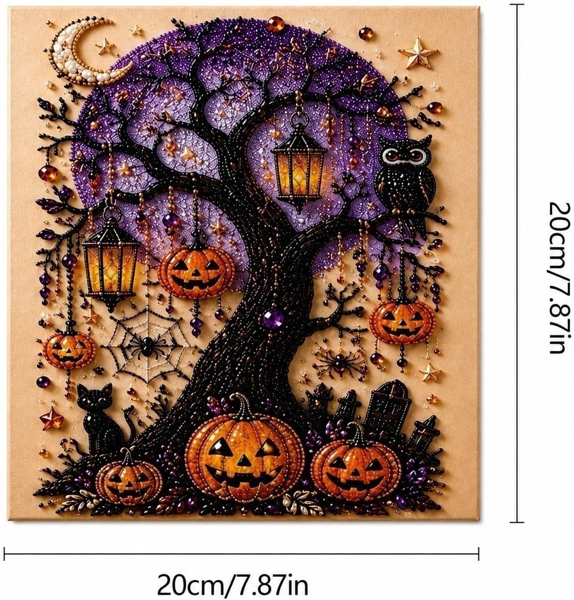 OAZKXCN Halloween Diamond Kits for Adults, 2026 Ghost Pearl Art DIY Kit, Spooky Cute 3D Diamond Painting Crafts Beginner image 2