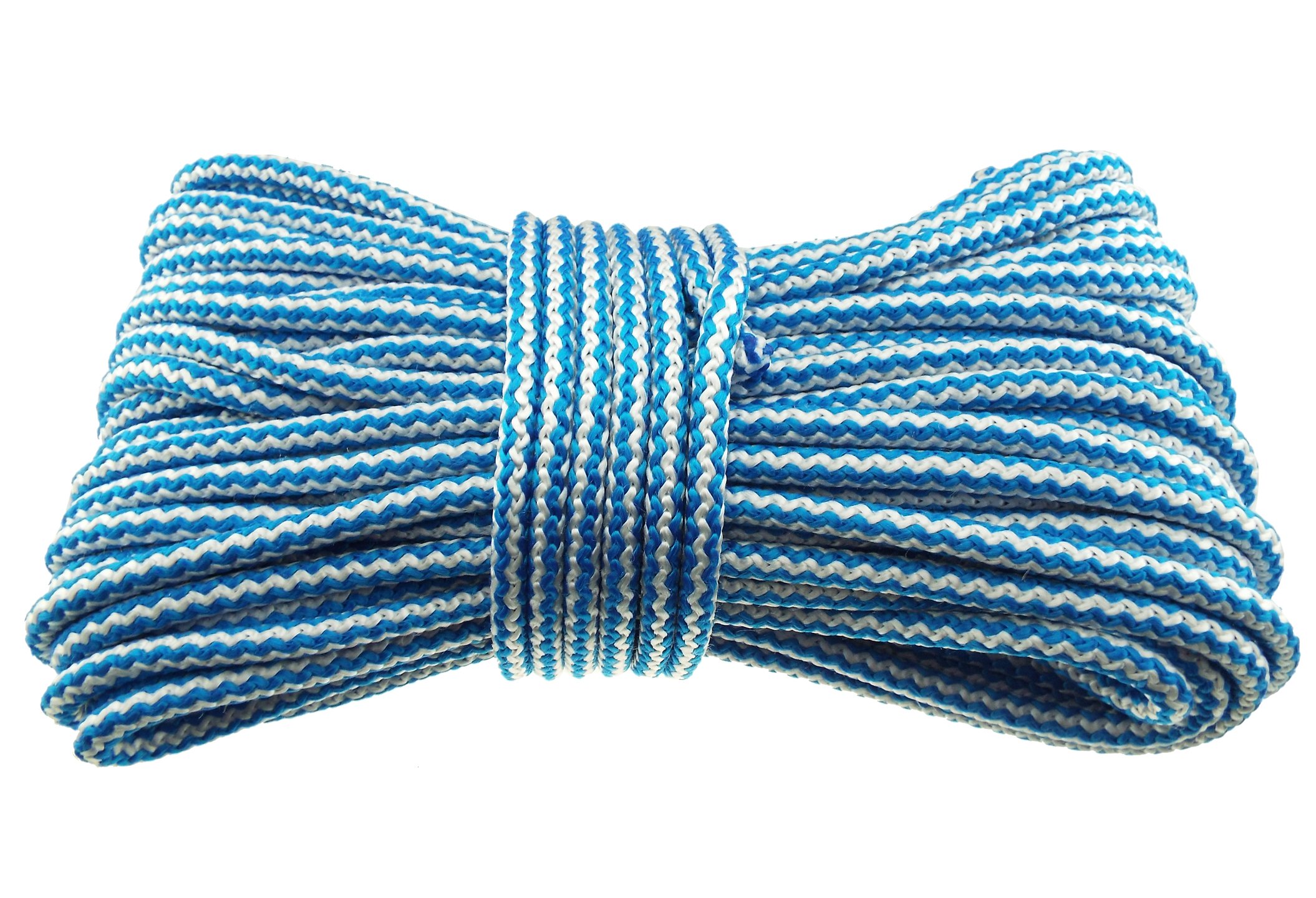 6mm rope/cord,general purpose,polypropylene(full 10m(32.5ft) (blue/white)