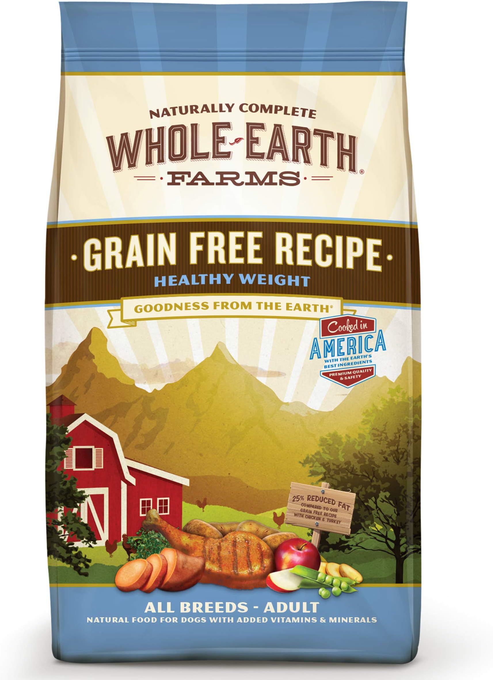 Whole Earth Farms Grain Free Dry Dog Food Weight Management Recipe