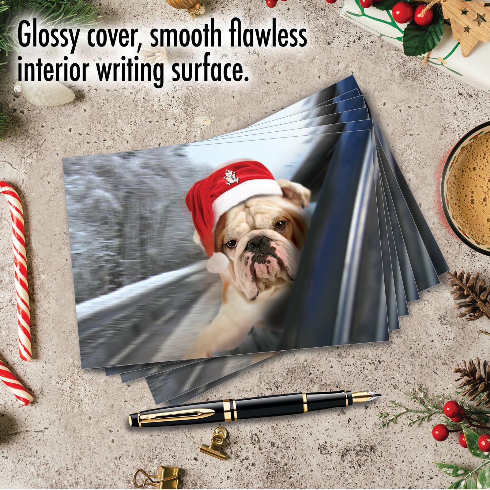 Nobleworks papier Drôles de Noël carte 12 Christmas Card Pack (SKU:B6481FXSG)