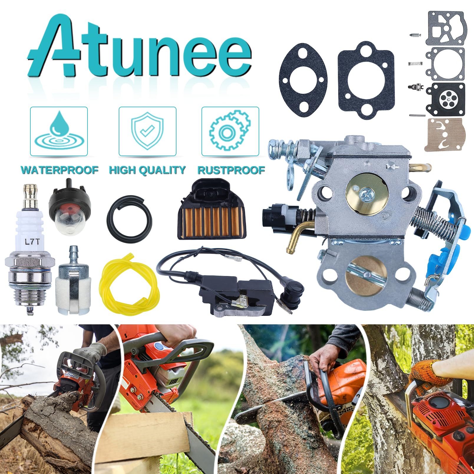 Carburateur Carb Pour Husqvarna 455 455E 460 461 Scie à Chaîne 544883001 5442274 - Foto 7