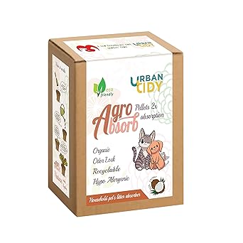 Urban tidy - Agro Absorb Pellets (Coco Peat for Cat, Dog & Household Pet Animals Litter Removal) ? 400GM