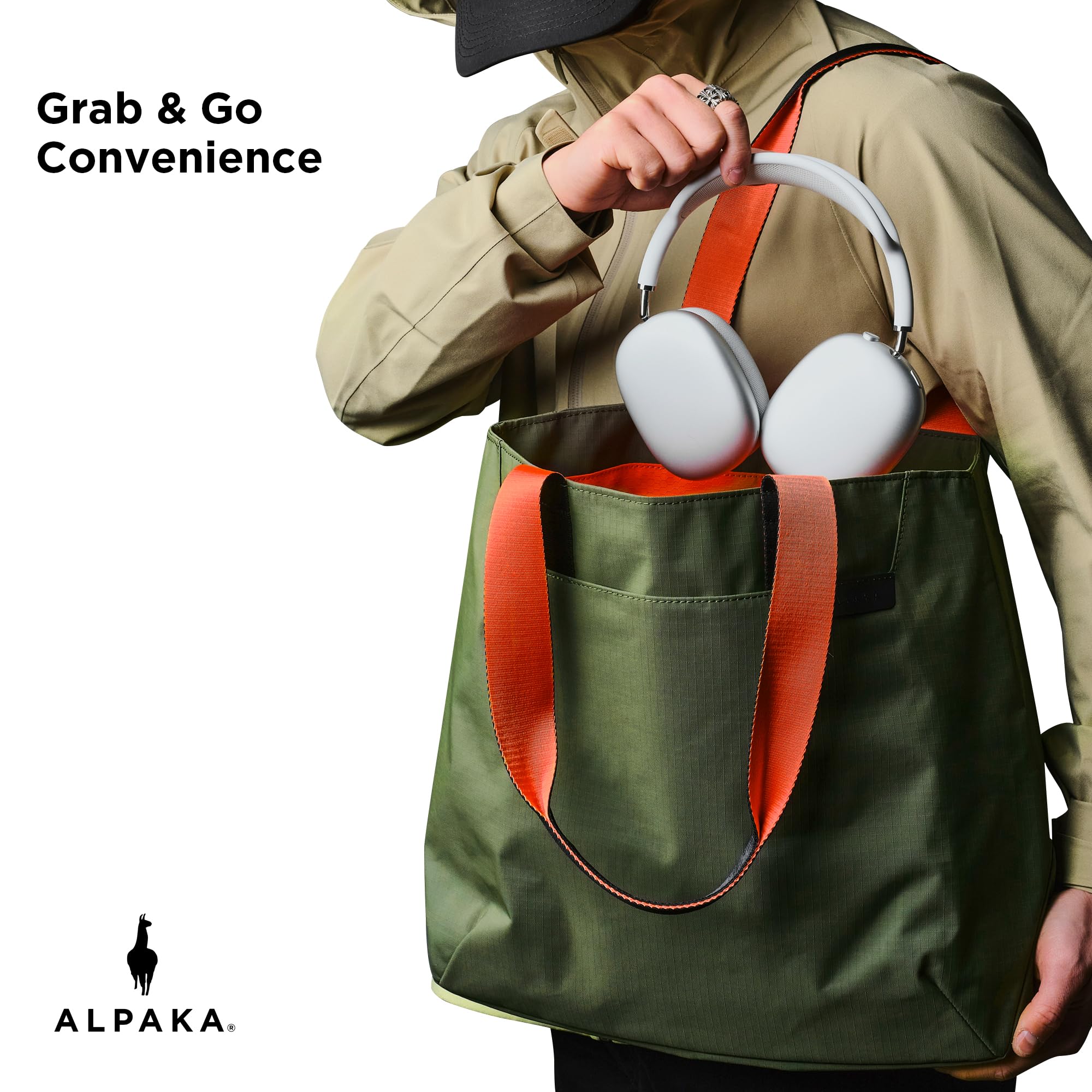 ALPAKA Elements Tote – Tote Bag Homme Femme 9L/14,5L/20L, Sac Cabas De Travail Pour Homme Avec Compartiment Ordinateur 11–16", Tote Bag Résistant À L’Eau Pour Bureau