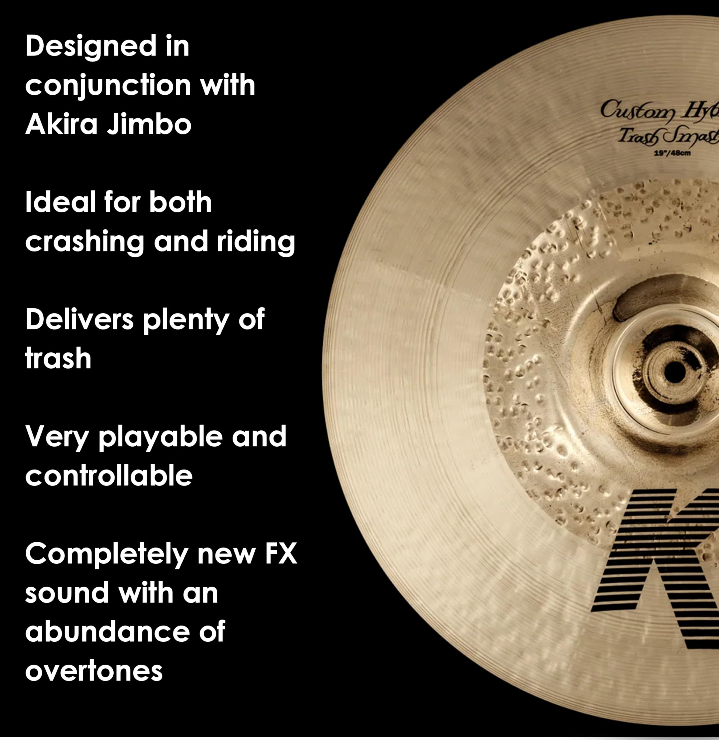 Zildjian K Custom Series - 19" Hybrid Trash Smash