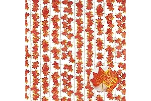 12pcs Fall Leaves Garland for Thanksgiving Decor