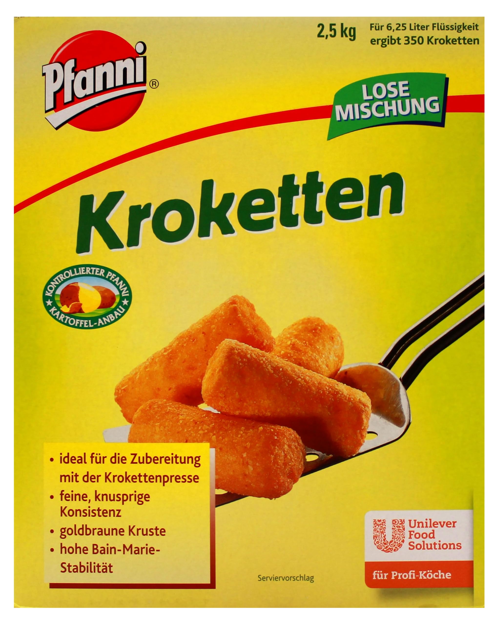 Pfanni Kroketten 2.5 kg, 1er Pack (1 x 2.5 kg)