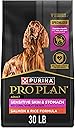 Purina Pro Plan Sensitive Skin and Stomach Dog Food Dry, Adult Salmon & Rice Formula, Digestive Health - 30 lb. Bag