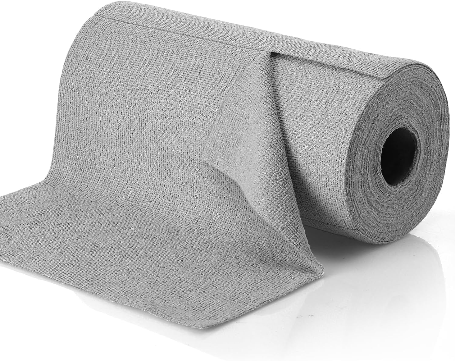 30 Sheets Microfiber Cleaning Cloth Roll - 12x12 inch Reusable Towels Washable Rolls – Microfiber Dishcloths Absorbent Rags for House, Kitchen, Car, and Garage (Grey - 30)