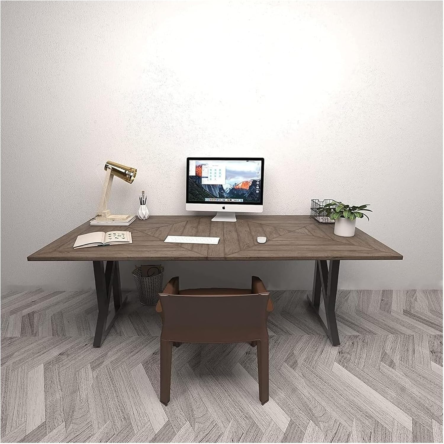 Metal Table Legs, Metal Coffee Table Legs, Furniture Legs - Dining Metal Table Legs, Console Table Leg, Computer Table Legs(Black)