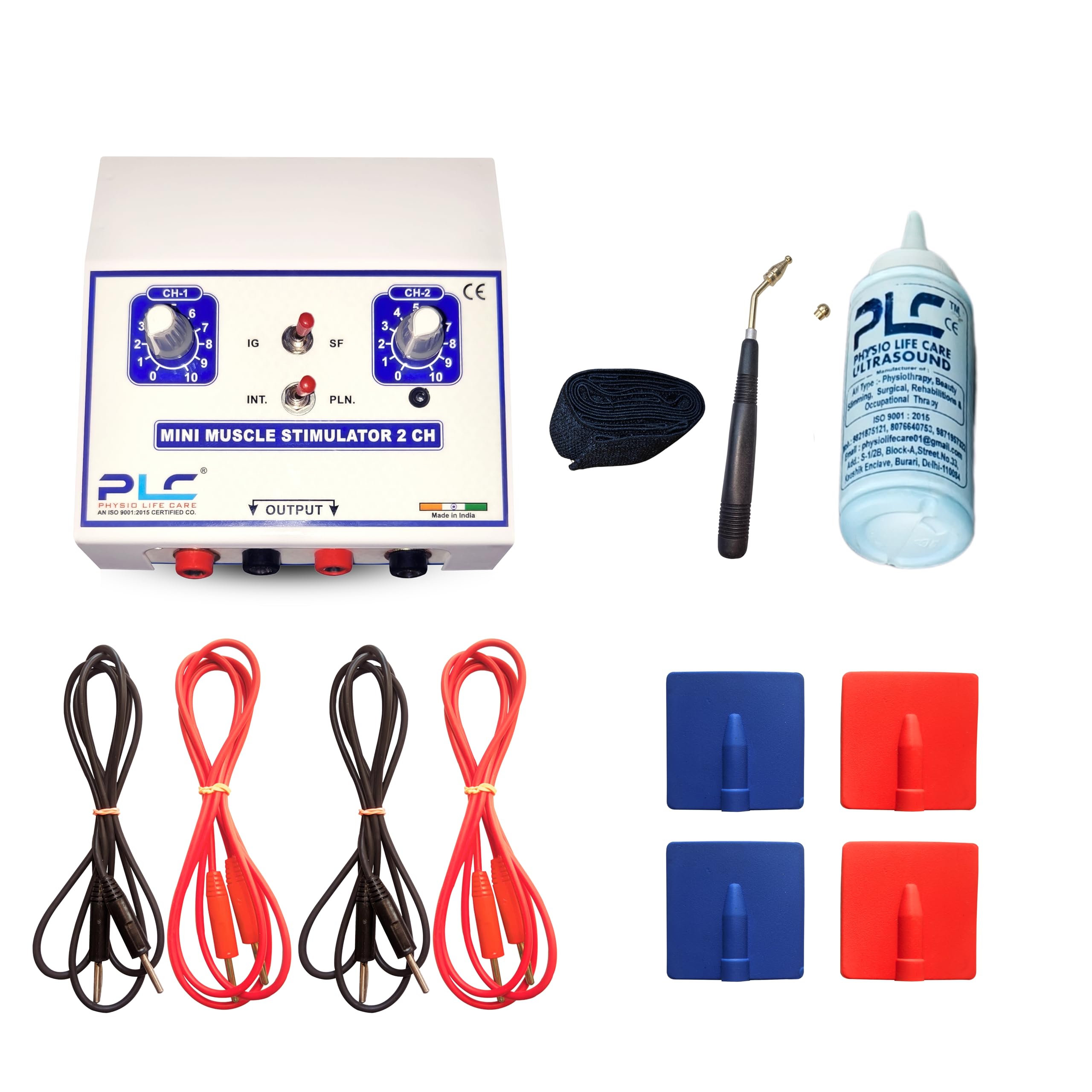 2 Channel Muscle Stimulator Machine For Physiotherapy, 1 Year Warranty, Metal Body, Pain Relief Electrotherapy Device, Diagnostic Muscle Stimulator