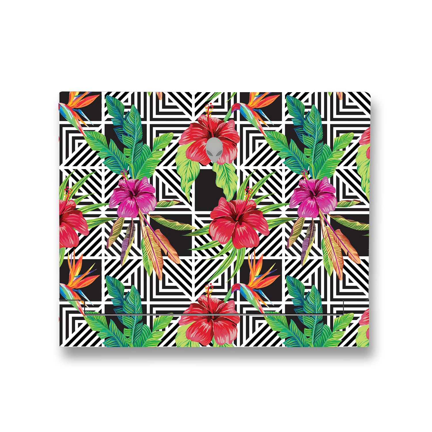 MightySkins Skin Compatible with Alienware X14 R2 (2023) Full Wrap Kit - Pop Hibiscus | Protective, Durable, and Unique Vinyl Decal wrap Cover | Easy to Apply &amp; Change Styles | Made in The USA
