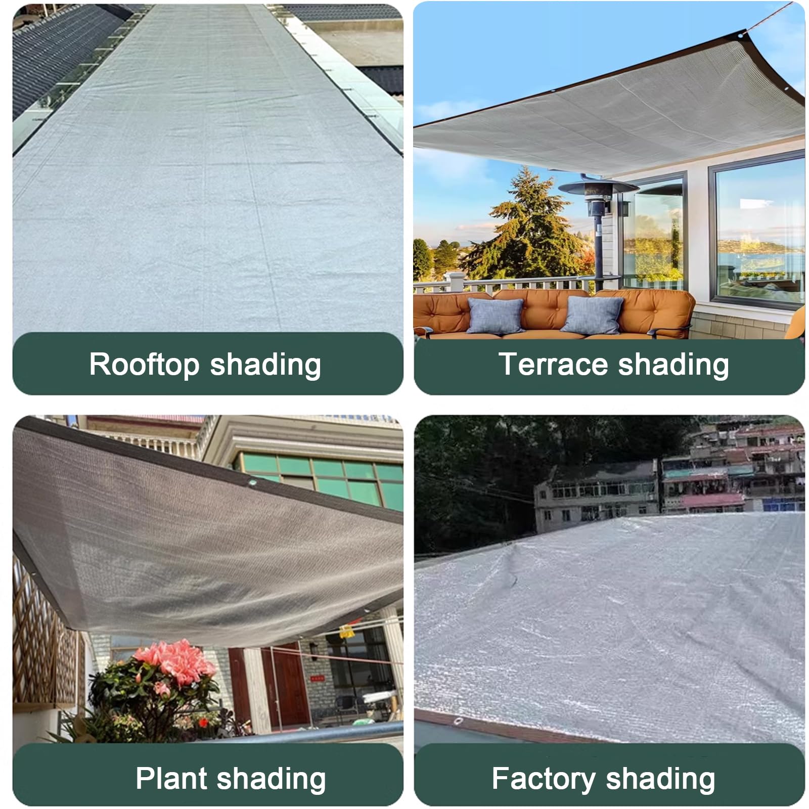 99% odporna na promieniowanie UV folia aluminiowa odblaskowa plandeka (4 x 9 m) – pogrubiona osłona szklarni dla optymalnego chłodzenia i ochrony cieplnej