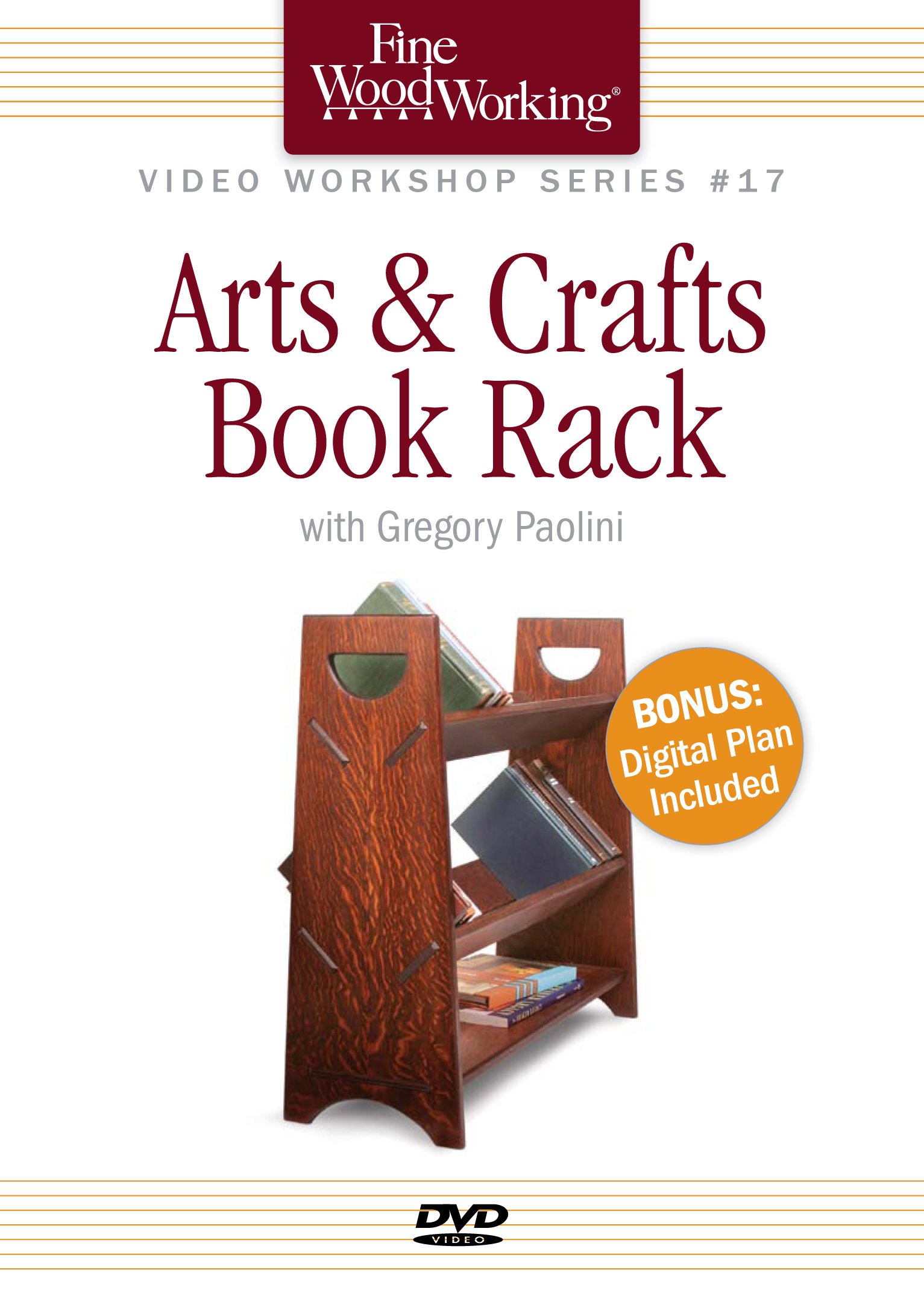 Fine Woodworking Video Workshop Series - Arts Crafts Book Rack