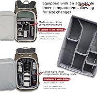 Vista 5 de VSGO Pocket Ranger Expandable 25L-33L Photography & Outdoor Backpack – Lightweight Camera Bag for Hiking, Mountaineering, Travel