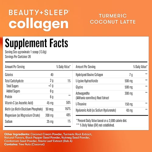 Miniatura 7 de Perfect Keto Beauty + Sleep - Proteína en polvo de péptidos de colágeno alimentados con hierba con ashwagandha, magnesio, biotina, ácido