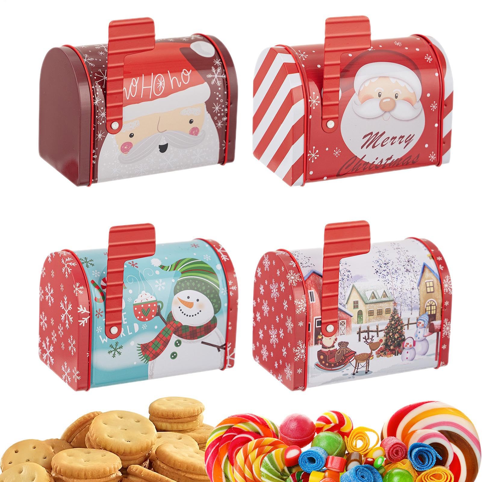Boîte aux lettres bonbons de Noël pour éviter les emballages jetables lors des fêtes