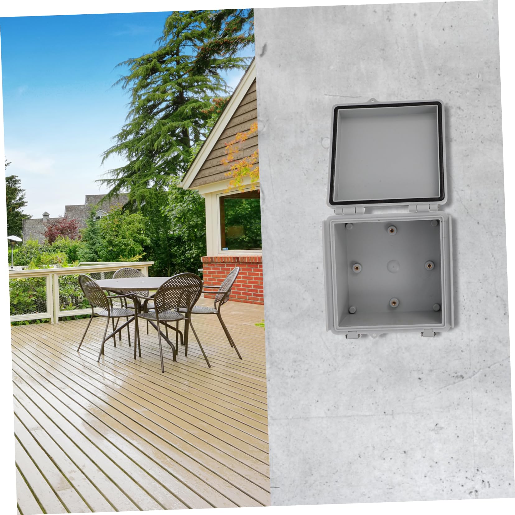 2pièces Boîte De Jonction Extérieure Étanche Avec Design Transparent Installation Facile Et Adaptée Aux Câbles Électriques