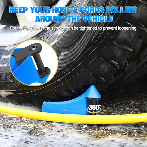 Miniatura 6 de 4 piezas de guía de manguera de automóvil, herramientas de limpieza para detalles de automóvil, guías de manguera para lavado de autos, rodillo de