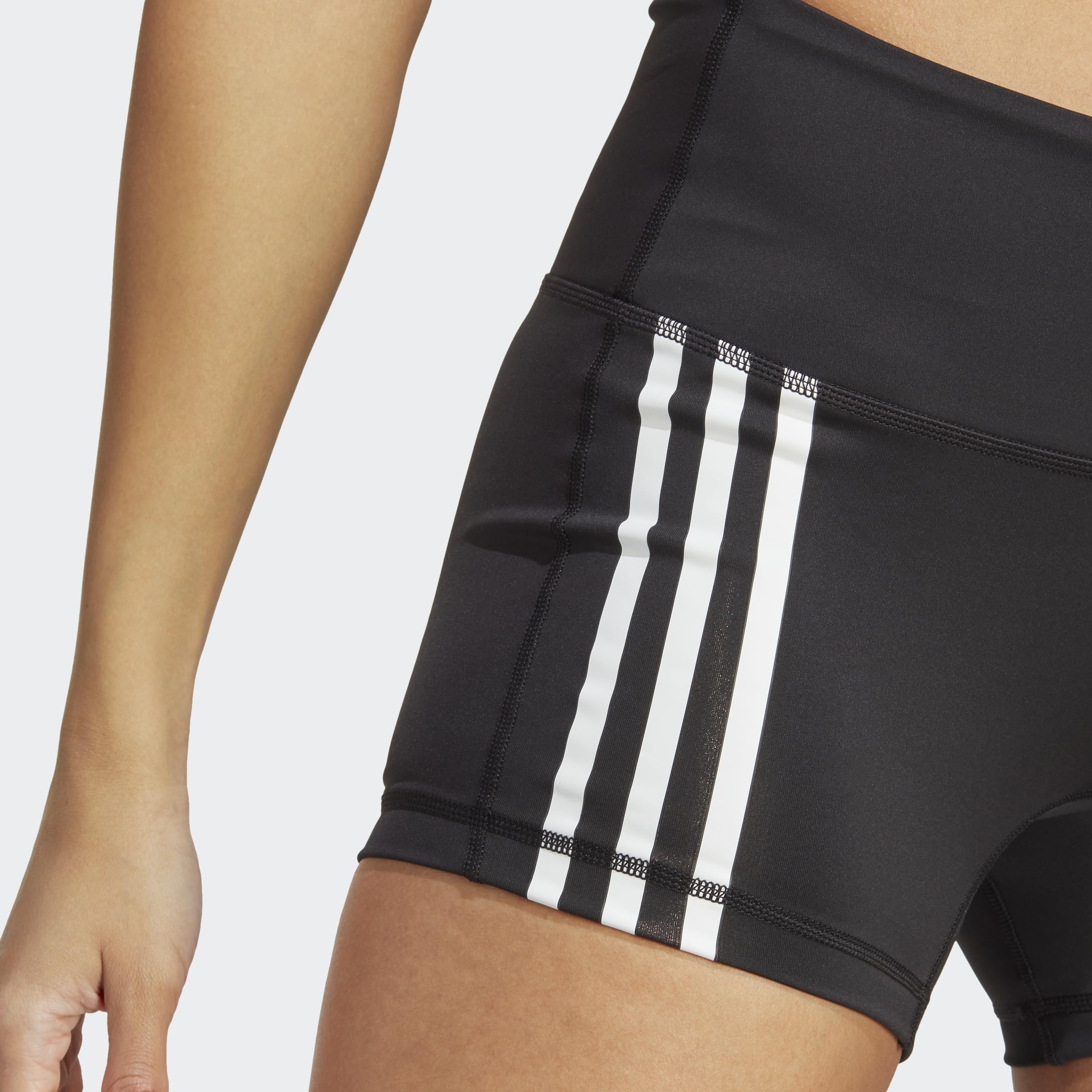 adidas Women's Mallas Cortas 3 Bandas, Black/White, XS