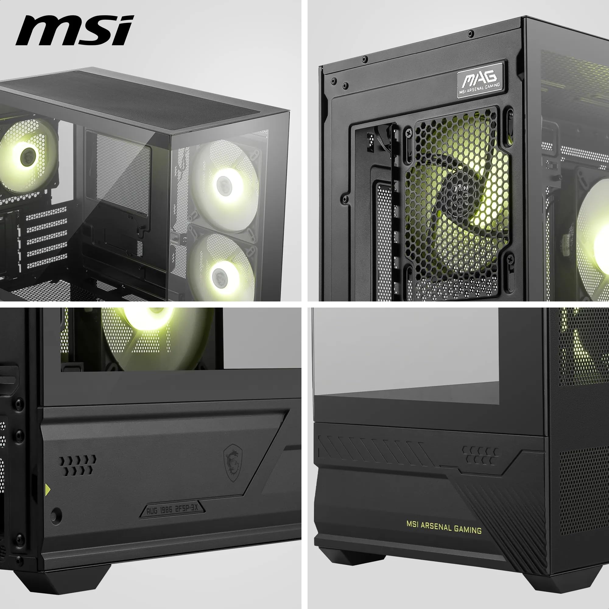 MSI MAG PANO M110R Boîtier PC Gaming Micro-ATX et Mini-ITX