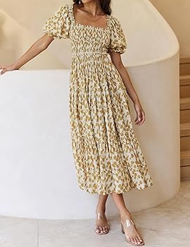 ワンピース FOLKS THE LABEL Square Neck Maxi Dress FOLKS THE LABEL Square Neck Maxi Dress