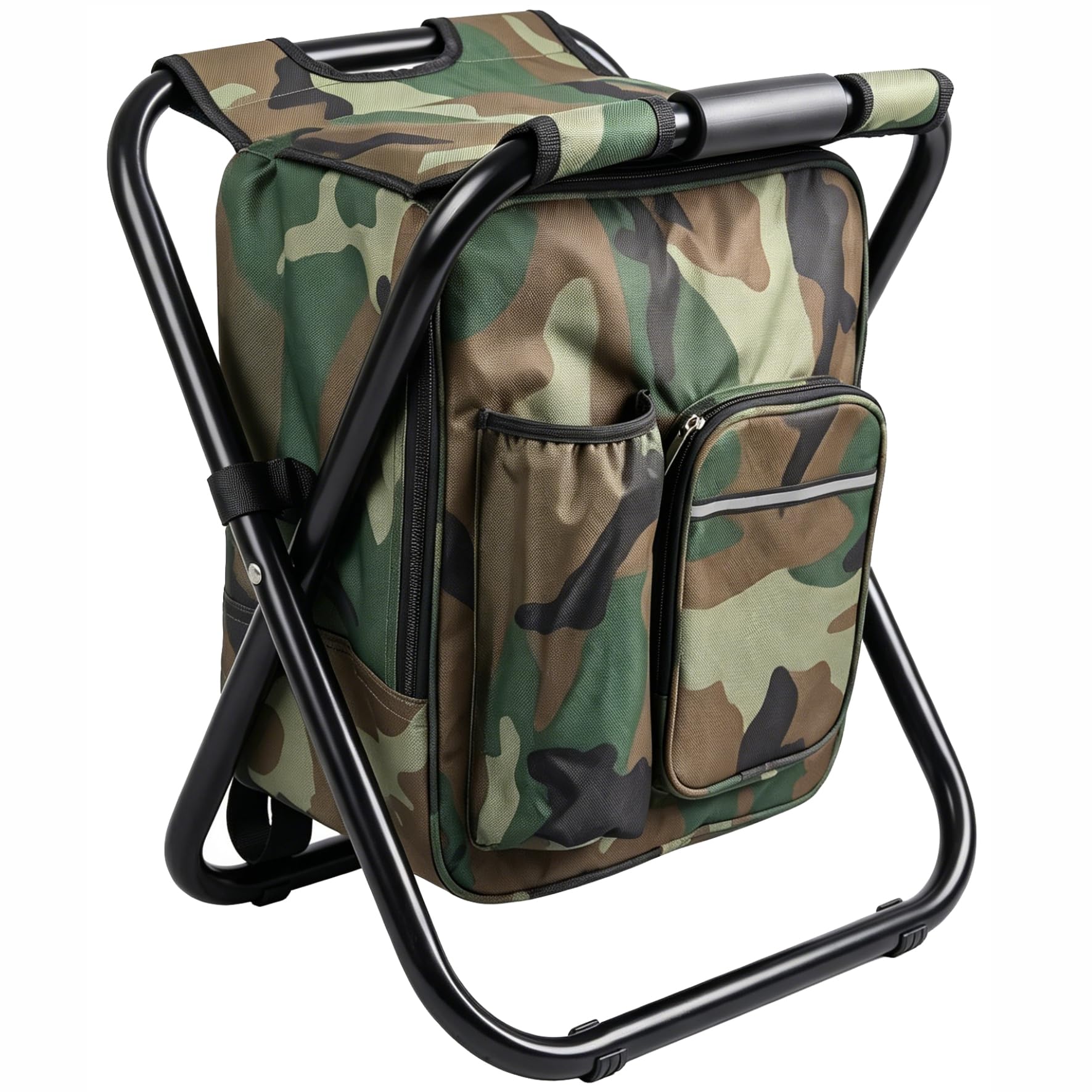 3 in 1 sgabello da pesca zaino portatile leggero sedia zaino con borsa termica pieghevole zaino per campeggio caccia pesca
