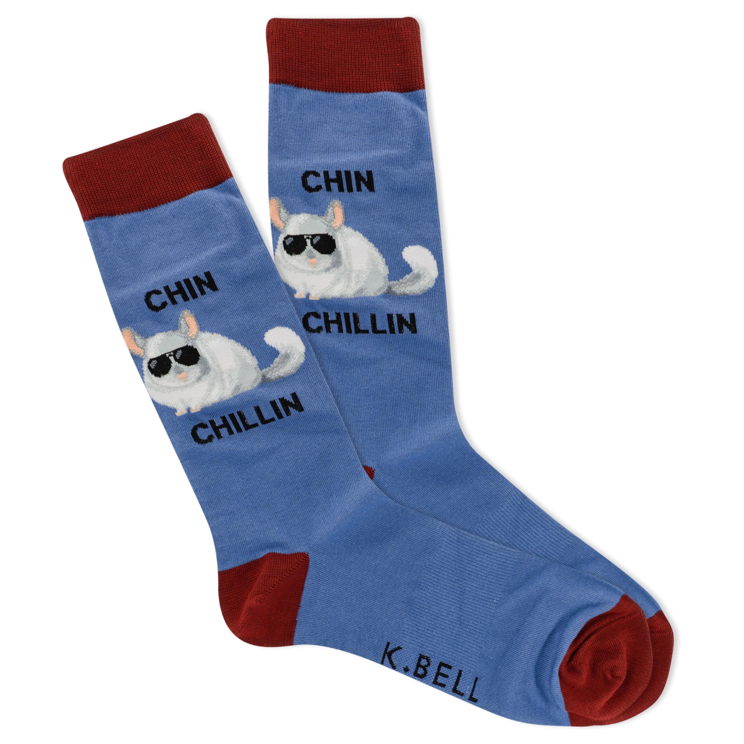 K. Bell Socks mens Sports and Outdoors Novelty Crew Socks
