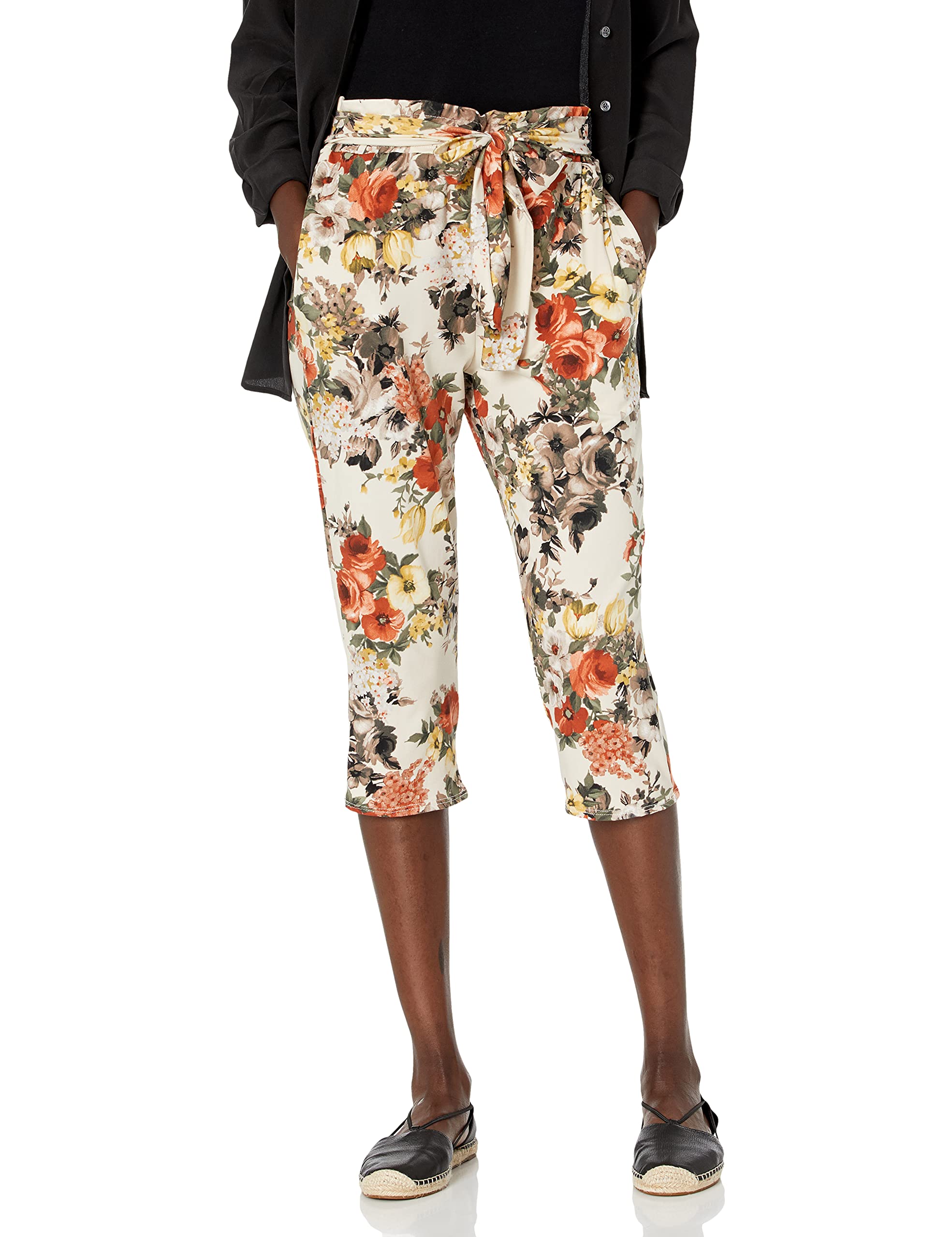 Star Vixen Womens Tapered Leg Cropped Pants