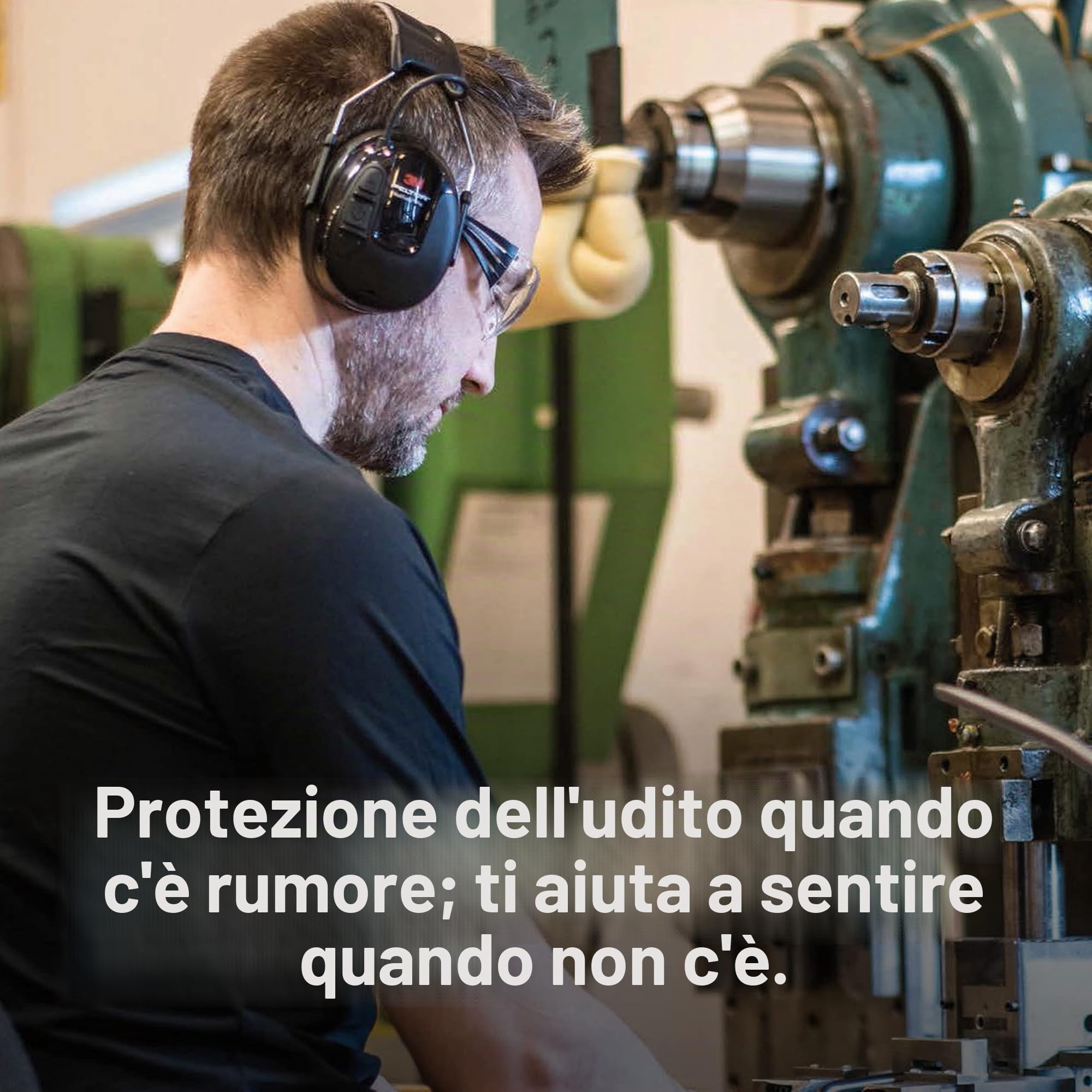 3M™ PELTOR™ ProTac™III Cuffia Protettiva, nero, 32 dB, con bardatura temporale, MT13H221A