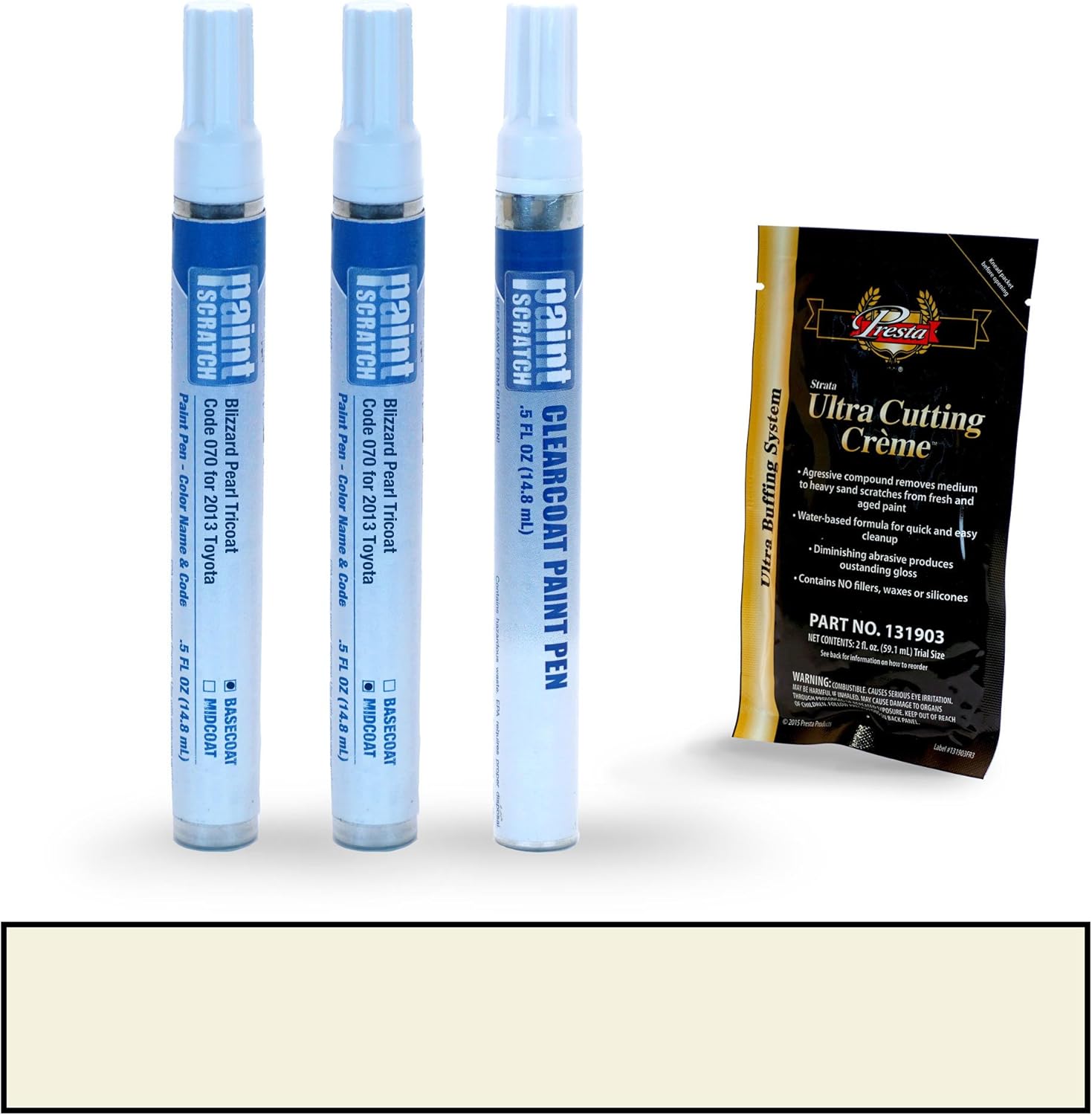 PAINTSCRATCH Blizzard Pearl Tricoat 070 for 2013 Toyota RAV