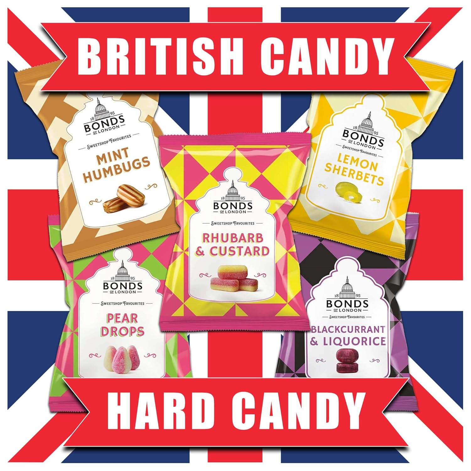 Bonds of London 5 Hard Candy Gift box British Candy Old